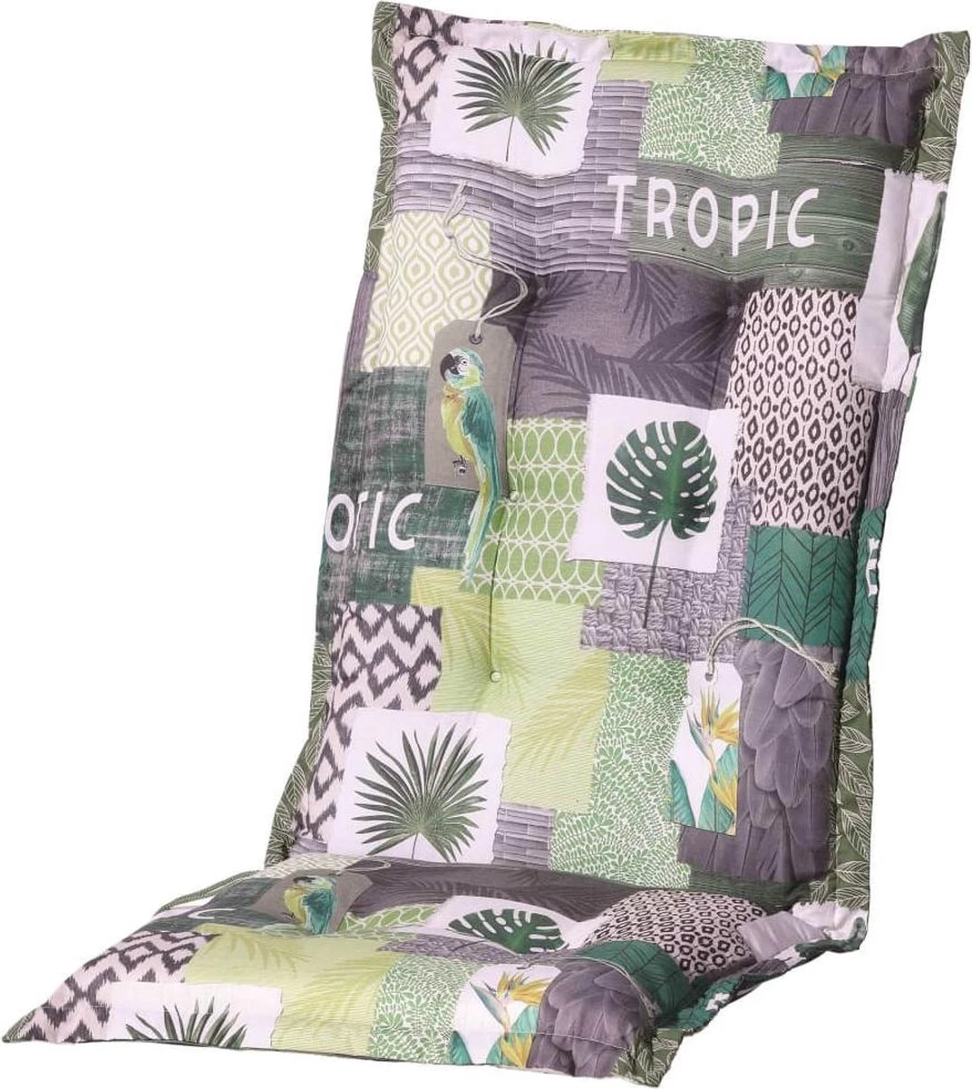 Madison - Tuinkussen - Universeel - Hoge Rug - Tropic Green - 123x50cm - Groen