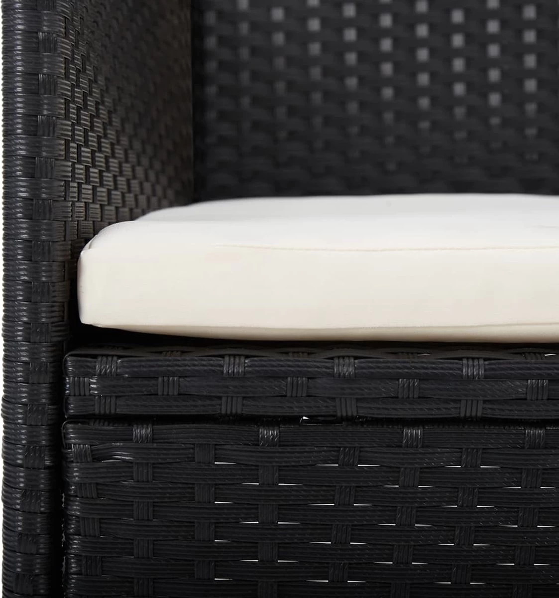 VidaXL 5-delige Tuinset Met Kussens Zwart - Image 6