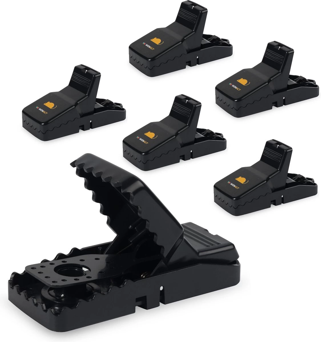 Wonact Muizenval - Muizenklem - Muizenverjager - 6 Stuks – Kunststof - 100% Pakkans - Voor Binnen En Buiten