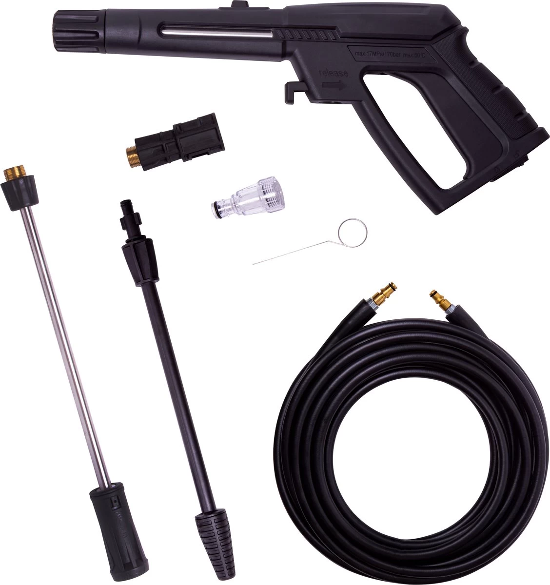 VONROC Hogedrukreiniger V22-1 2200W – 170 Bar – 450 L/h – Incl. 8m Slang, Reinigingsmiddelen Tank, Spuitstukken En Accessoires - Image 7