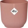 Elho Vibes Fold Rond 25 - Bloempot Voor Binnen - Ø 25.0 X H 23.0 Cm - Delicaat Roze