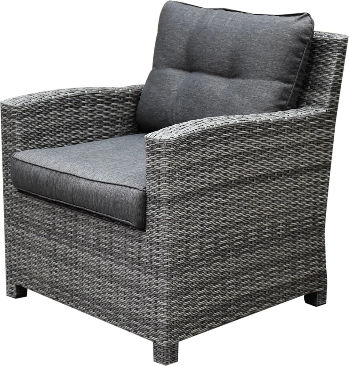 New Castle Stoel-bank Dining Loungeset 6-delig Antraciet - Image 8