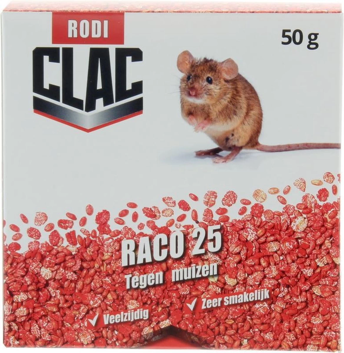 VOORDEEL PAK: 6 Stuks Raco Graan - Muizenkorrels 50gr - Totaal 300gr Muizengif - Image 2