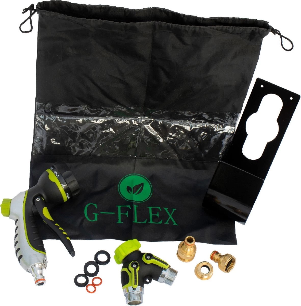 G-Flex Flexibele Tuinslang - Waterslang - 8 Verschillende Sproeistanden - Inclusief Opbergtas/splitter/Koppelstuk/Houder/Rubbers - 30 Meter - Image 3