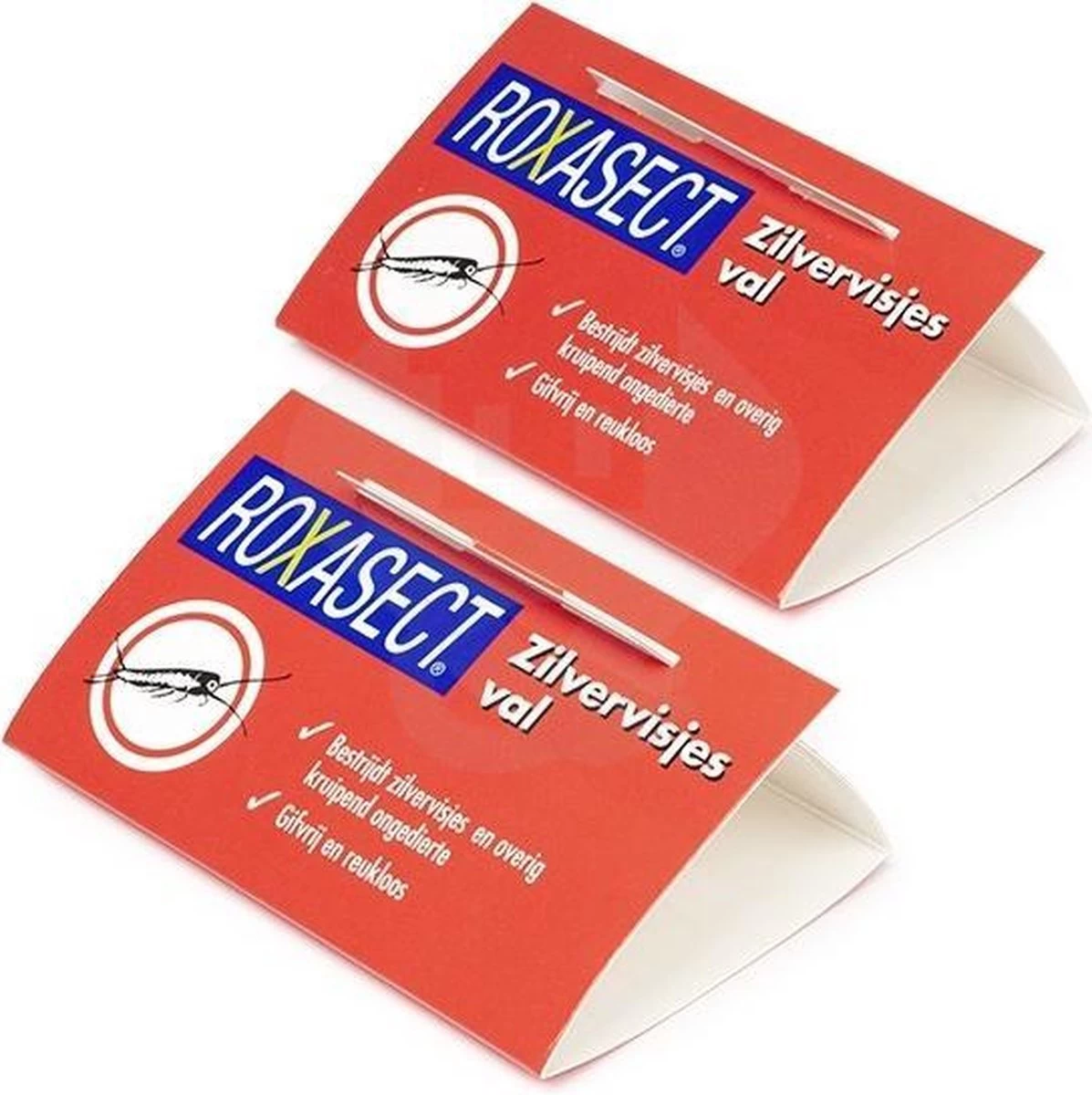 Roxasect Zilvervisjesval - 2 Stuks - Zilvervis Lokstof - Ongediertebestrijding - Insectenval - Binnen/buiten - Zilvervisval - Image 2