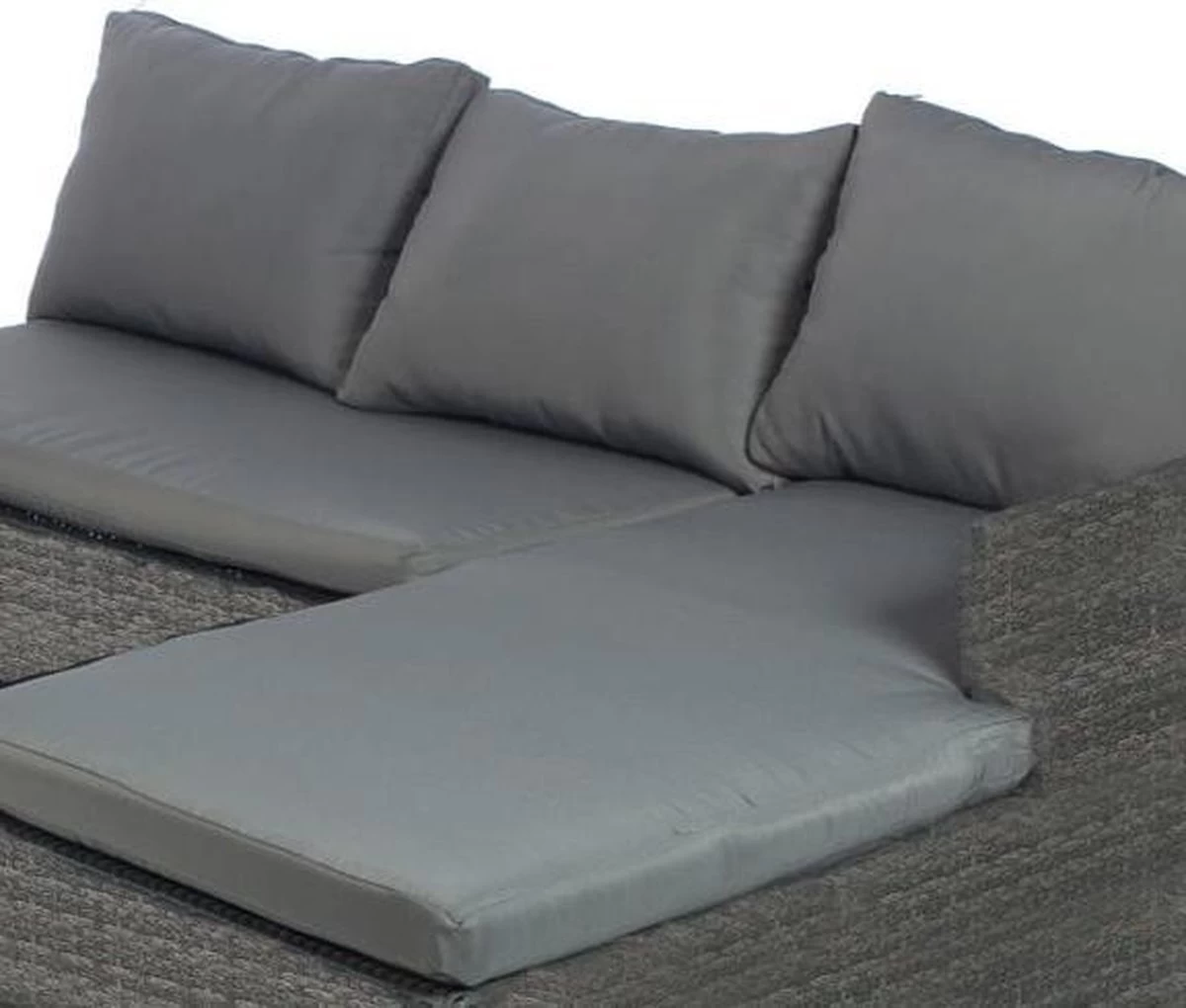 MaxxGarden Loungeset – Rattan Hoekset - 4 Persoons - Incl. Salontafel - Grijs - Image 3