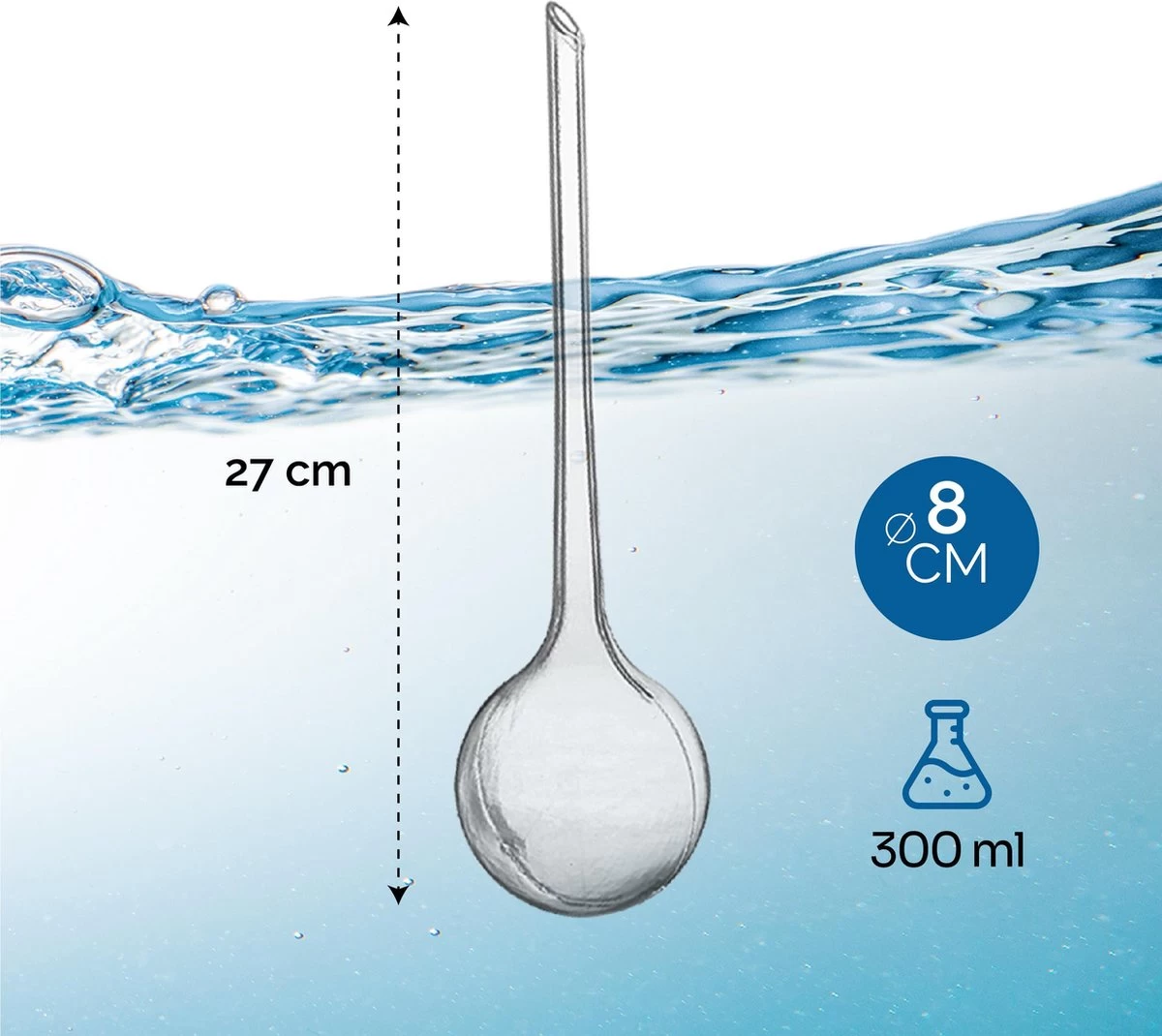 Waterdruppelaar Voor Planten - Irrigatiesysteem- Waterbol - Druppelsysteem - Watergeefsysteem Voor Kamerplanten - Plantenwatergever -6 Stuks - Transparant - Image 2