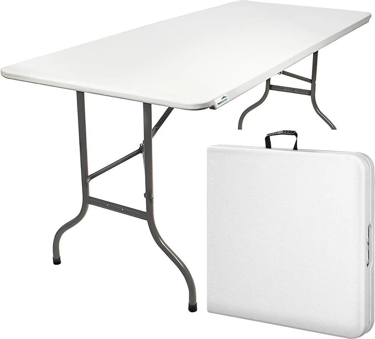 MaxxGarden Klaptafel - Inklapbare Tafel - Opvouwbare Tuintafel - Weerbestendig - Inclusief Handvat - 180x70x74 - Image 3