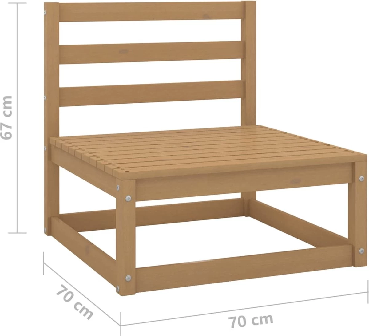 VidaXL 5-delige Loungeset Met Kussens Massief Grenenhout - Image 14