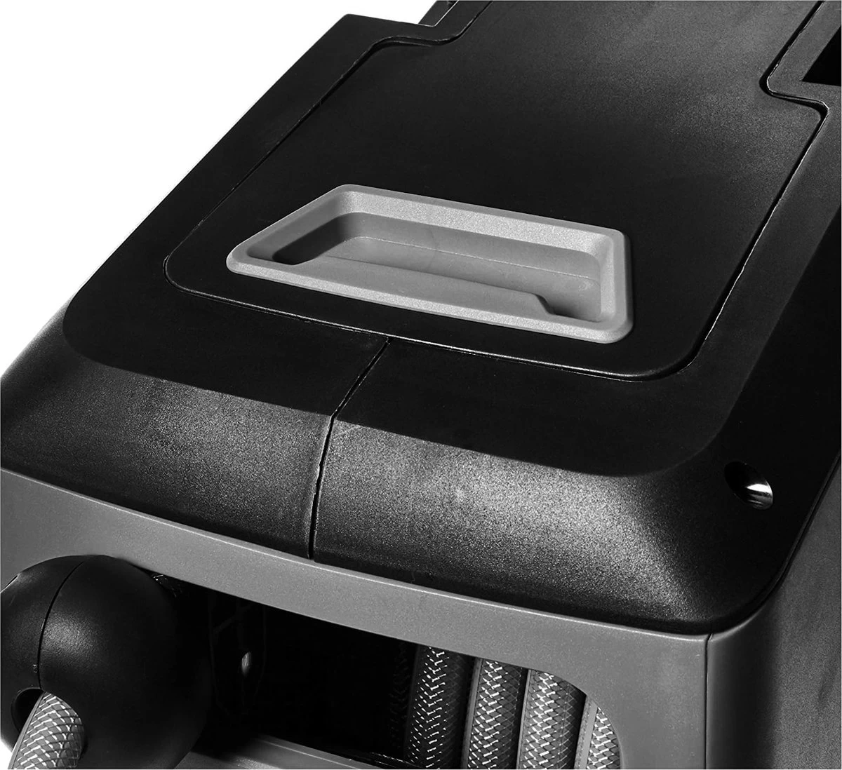 CoolHome - Wandslangenbox 20 Meter + 2 Meter - Tuinslang Met Haspel- Slangenhouder 180° Draaibaar - Tuinslanghaspel Zwart - Grijs - Image 3