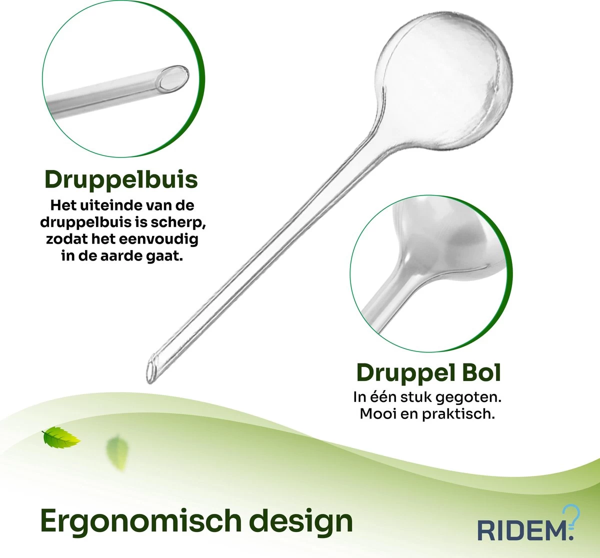 Waterdruppelaar Voor Planten - Irrigatiesysteem- Waterbol - Druppelsysteem - Watergeefsysteem Voor Kamerplanten - Plantenwatergever -6 Stuks - Transparant - Image 4