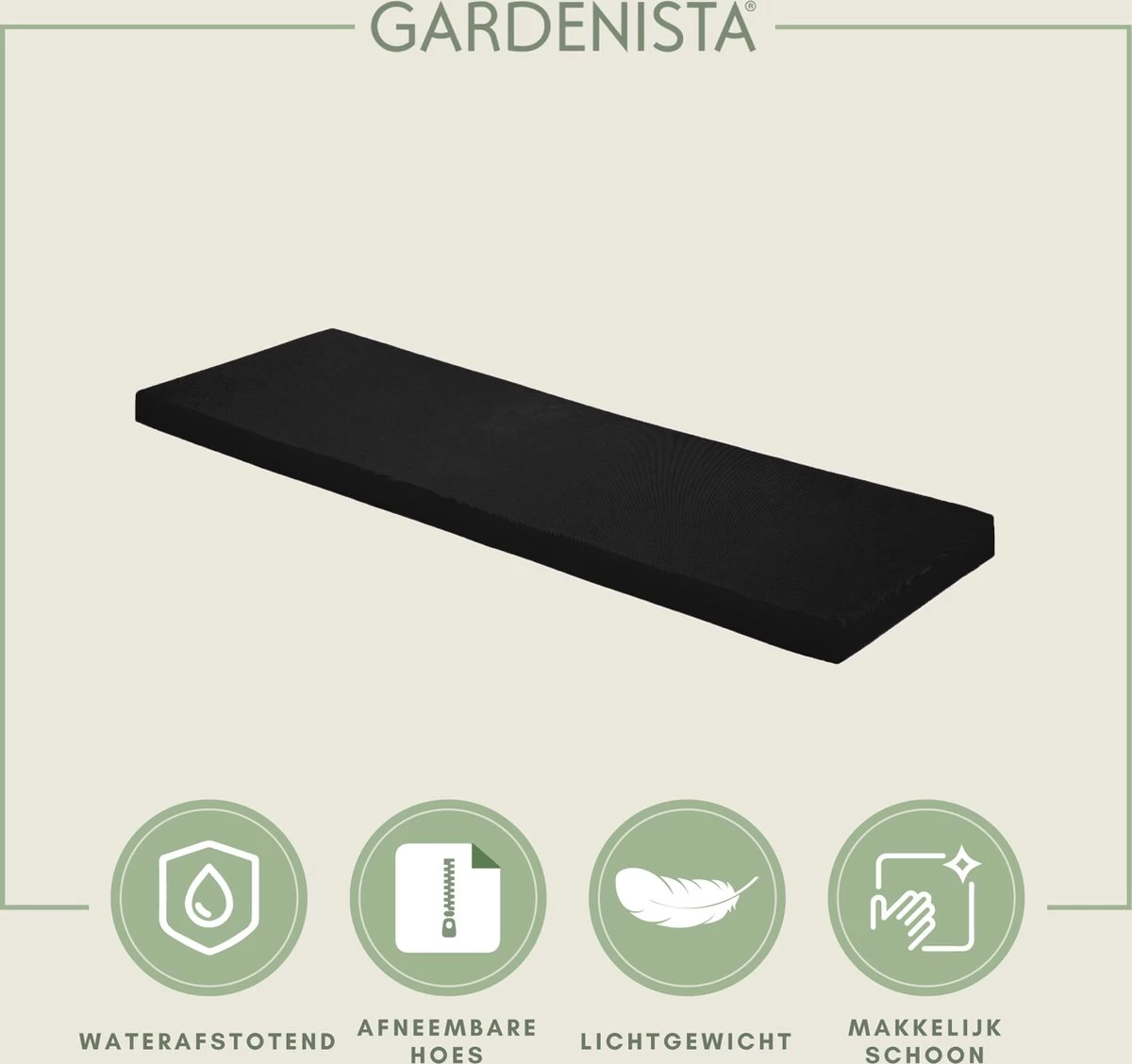 Gardenista Tuinbank Kussen - Bank Meubilair Buiten 2-zitter ZitKussen - Bankkussen Voor Tuin - Zitkussen Voor Tuinbank - Zachte En Lichtgewicht Waterbestendig Materiaal - Image 2