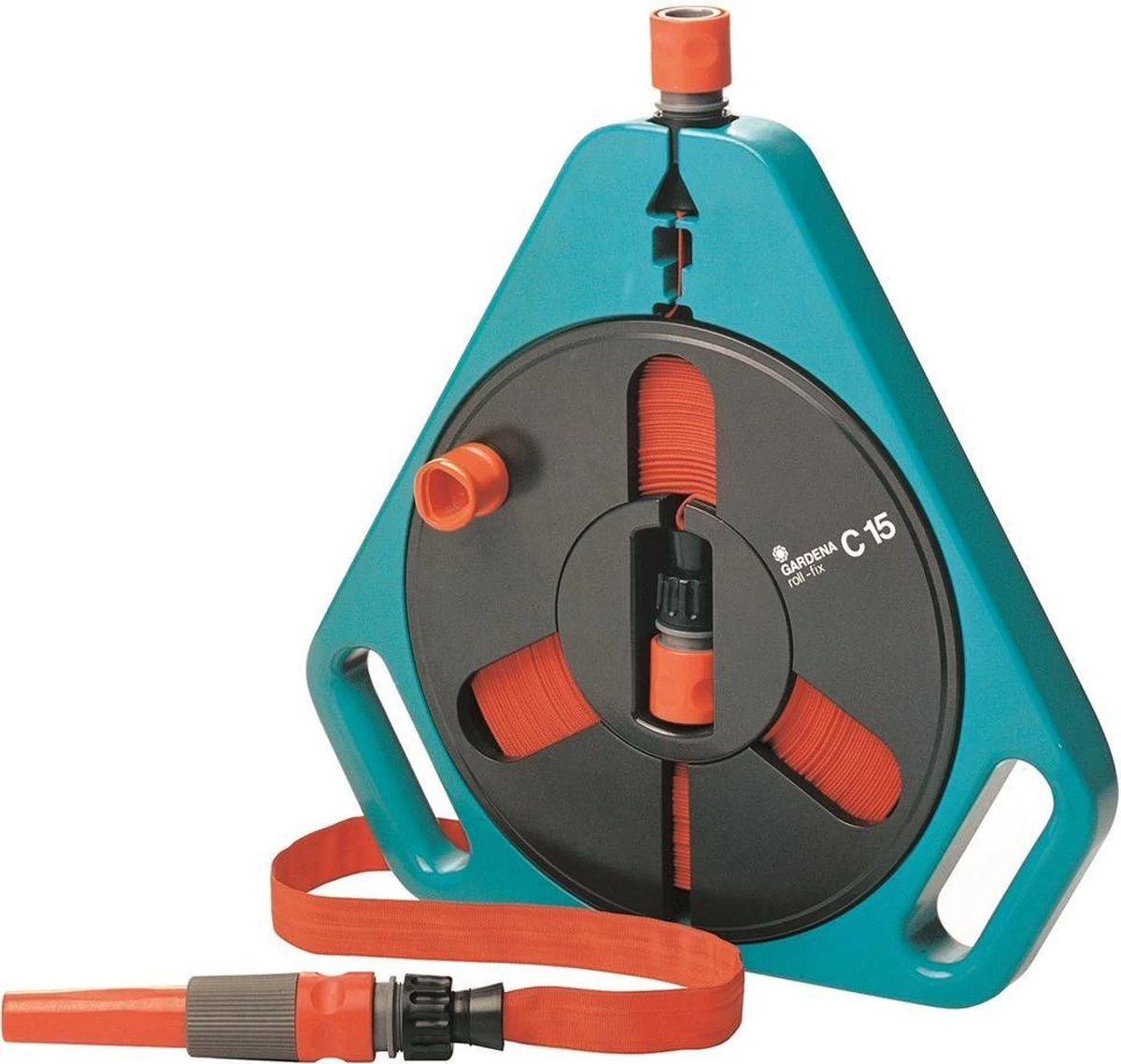 GARDENA Classic Draagcassette Roll-fix C15 Compleet - Inclusief 15 Meter Compact Slang - Image 9