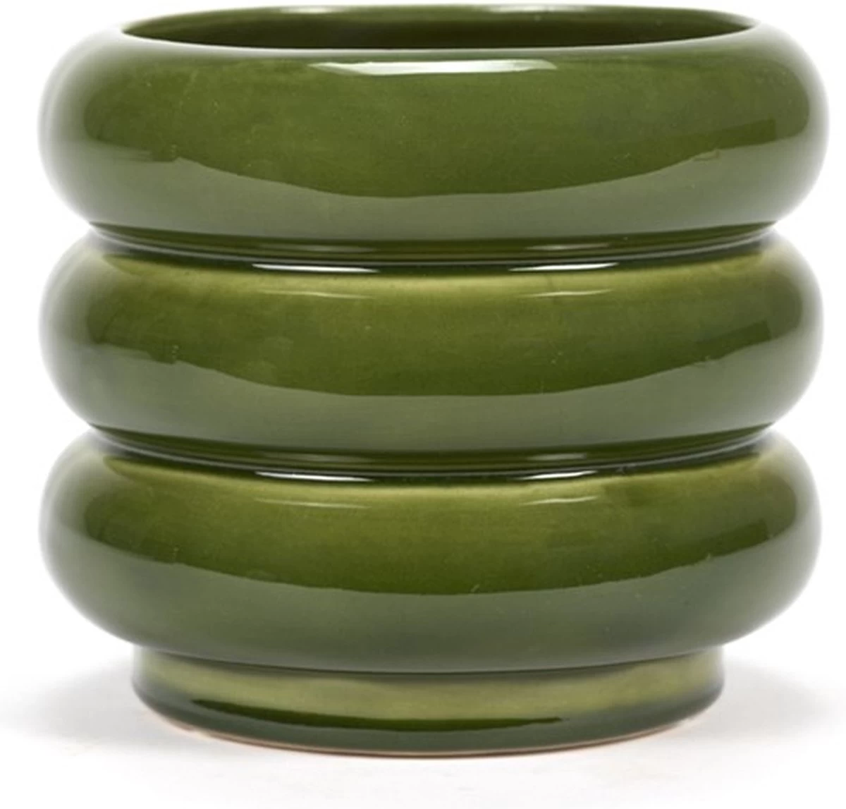 Serax Bloempot-Sierpot Groen D 14.5 Cm H 12,5 Cm