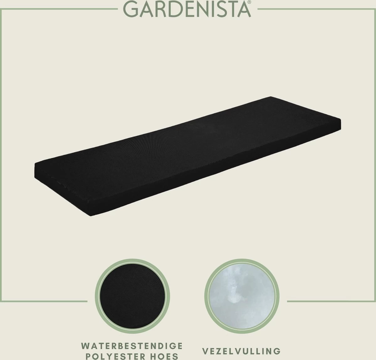 Gardenista Tuinbank Kussen - Bank Meubilair Buiten 2-zitter ZitKussen - Bankkussen Voor Tuin - Zitkussen Voor Tuinbank - Zachte En Lichtgewicht Waterbestendig Materiaal - Image 3