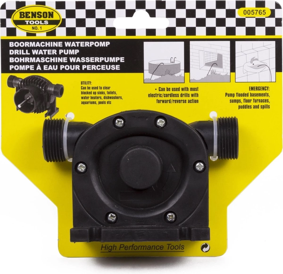 Benson Waterpomp Gedreven Door Boormachine (Vloeistoffen) - Höfftech - Image 5