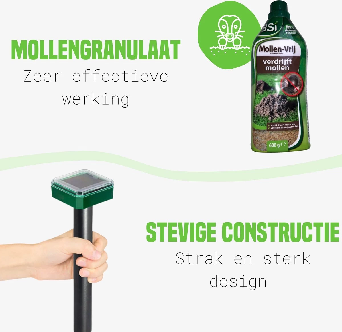 PetsBest Mollenverjager - Mollengranulaat - 2 Pack - Unieke Combinatie - Mollen Bestrijding - Image 3