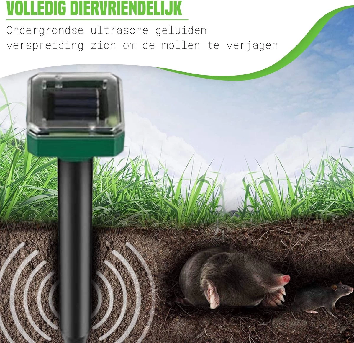 PetsBest Mollenverjager - Mollengranulaat - 2 Pack - Unieke Combinatie - Mollen Bestrijding - Image 7