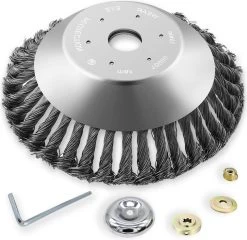 Merkloos SlimShop Onkruidborstel - Bosmaaier Grastrimmer - Onkruid - Onkruidkrabber - Voegenborstel - Onkruidverwijderaar - Max 10.000 Toerental P/m - 20CM