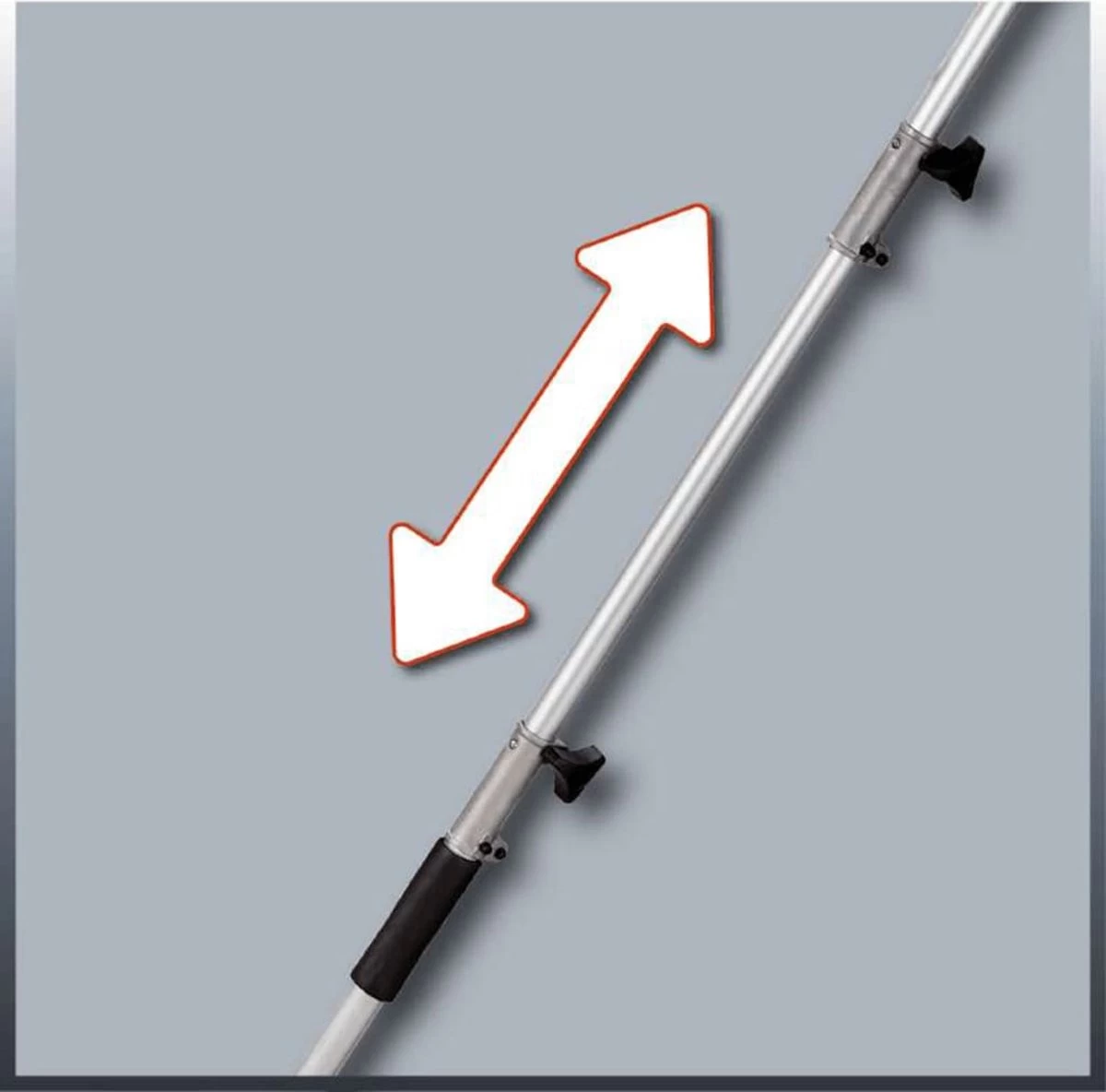 Einhell Telescoop Heggenschaar GC-HH 9048 (900 W - Snijkop Kantelbaar - Metalen Tandwielaandrijving - Telescopische Geleidesteel 50 Cm Verlengbaar - Extra Verstelbare Handgreep - Inclusief Draagriem) - Image 12