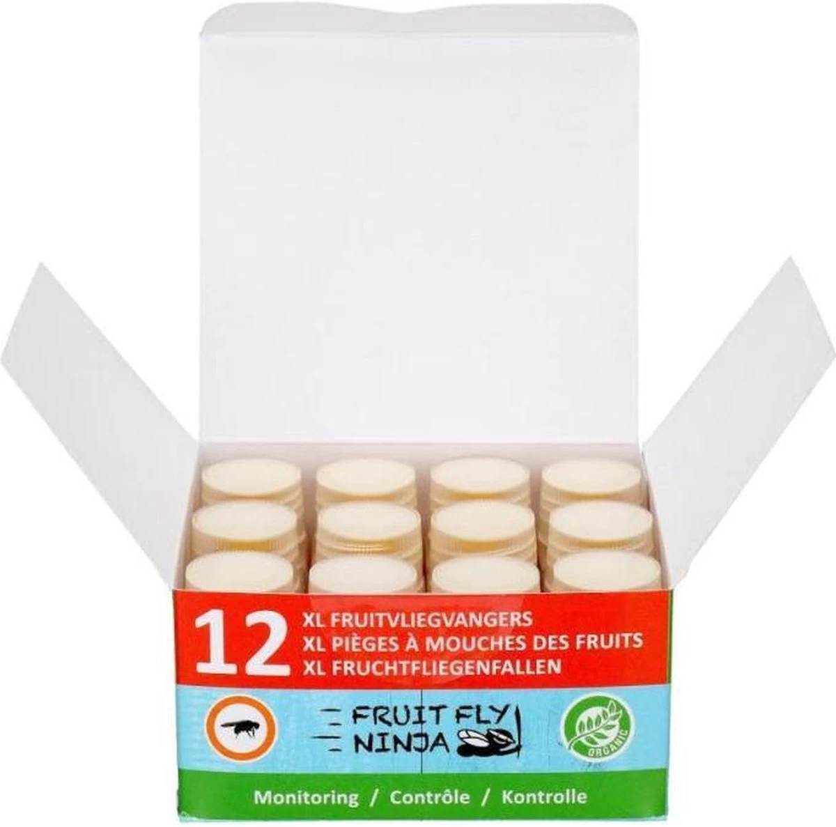 Super Ninja - Fruit Fly Ninja® - Fruitvliegjes Vanger - 100% Natuurlijk En Milieu Verantwoordelijk - 12 Pack - Image 8
