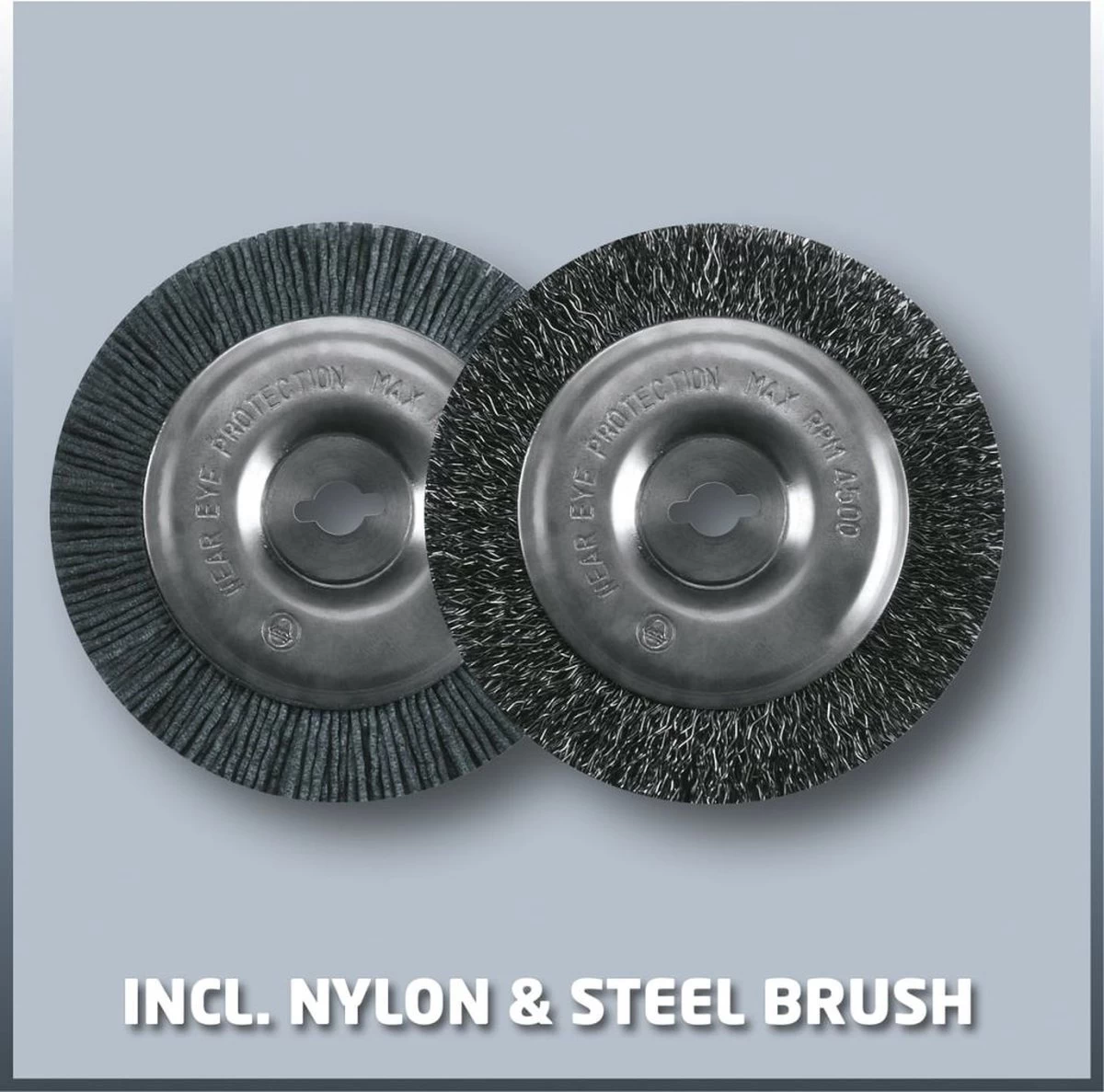 Einhell Accu Voegenreiniger GE-CC 18 Li-Solo Power X-Change (Li-Ion - 18 V - 1200 T/min - Borsteldiameter 10 Cm - Incl. Staal- En Nylonborstel - Zonder Accu En Lader) - Image 15