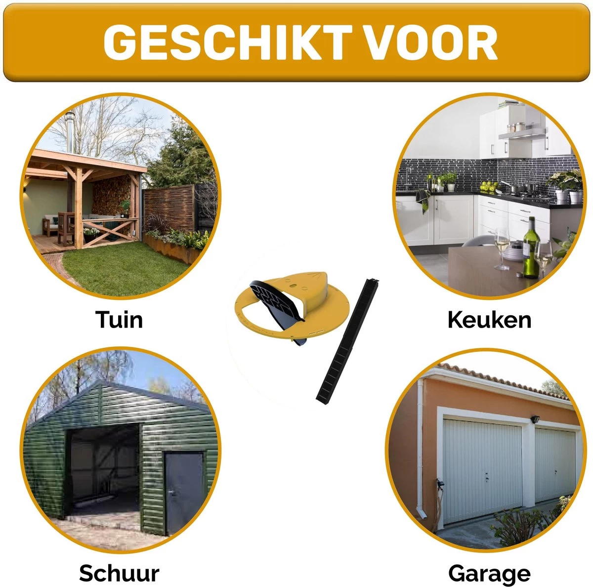 Merkloos Muizenval Emmer Deksel - Rattenval - Diervriendelijke Muizenval - Rattenval - Zonder Muizengif - Herbruikbaar - Binnen En Buiten - Image 3