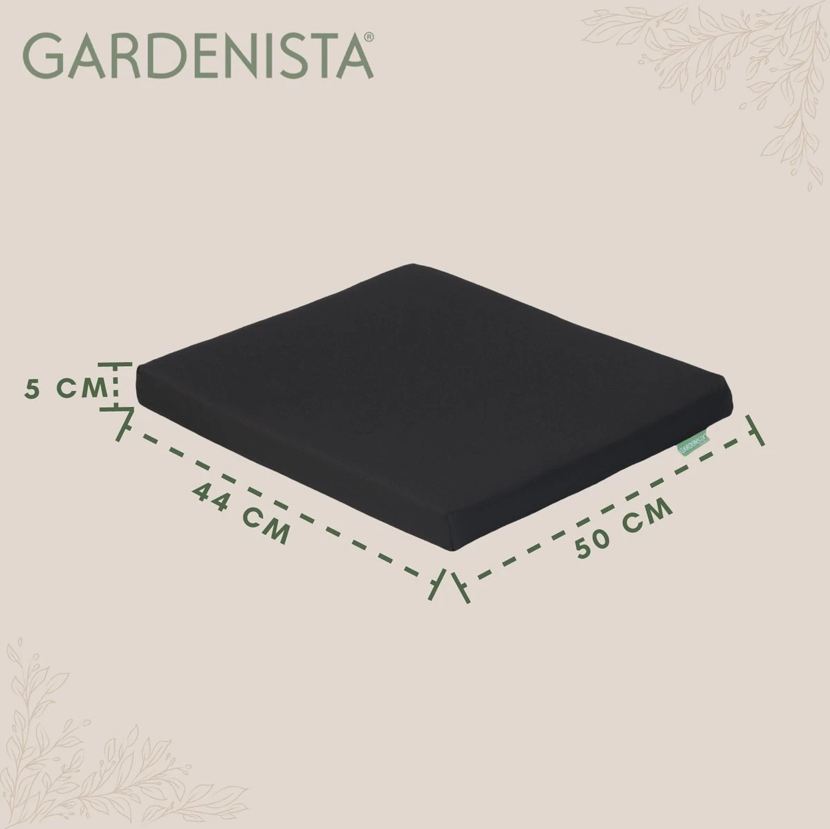Gardenista Stoelkussen - Waterbestendige Tuinkussens Voor Binnen En Buiten - Zitkussen Met Lint - Kussens Voor Tuinstoel - Image 6