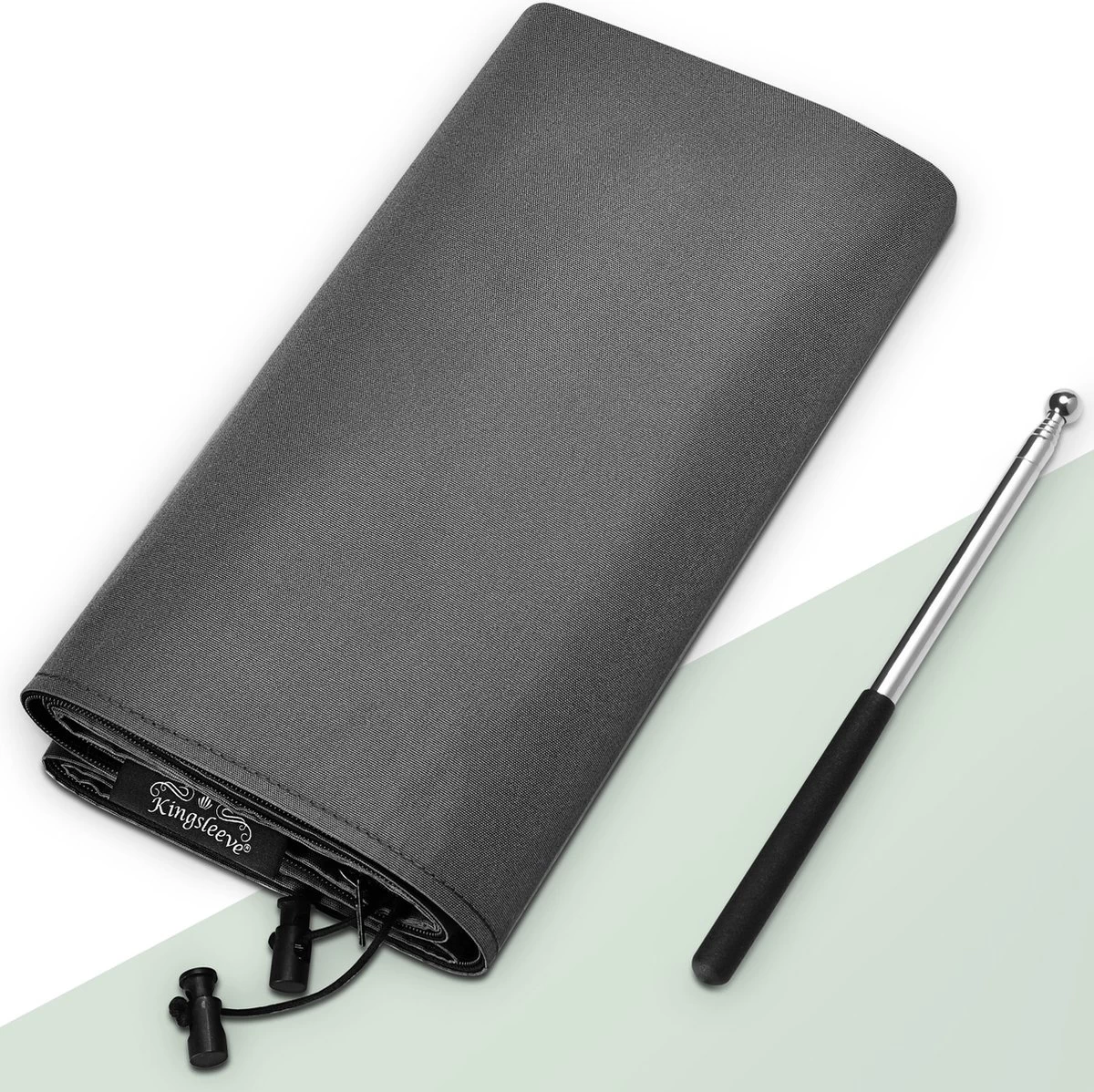 Kingsleeve Parasolhoes Tot Ø 330cm - Weerbestendig Robuust - Grijs - Image 11