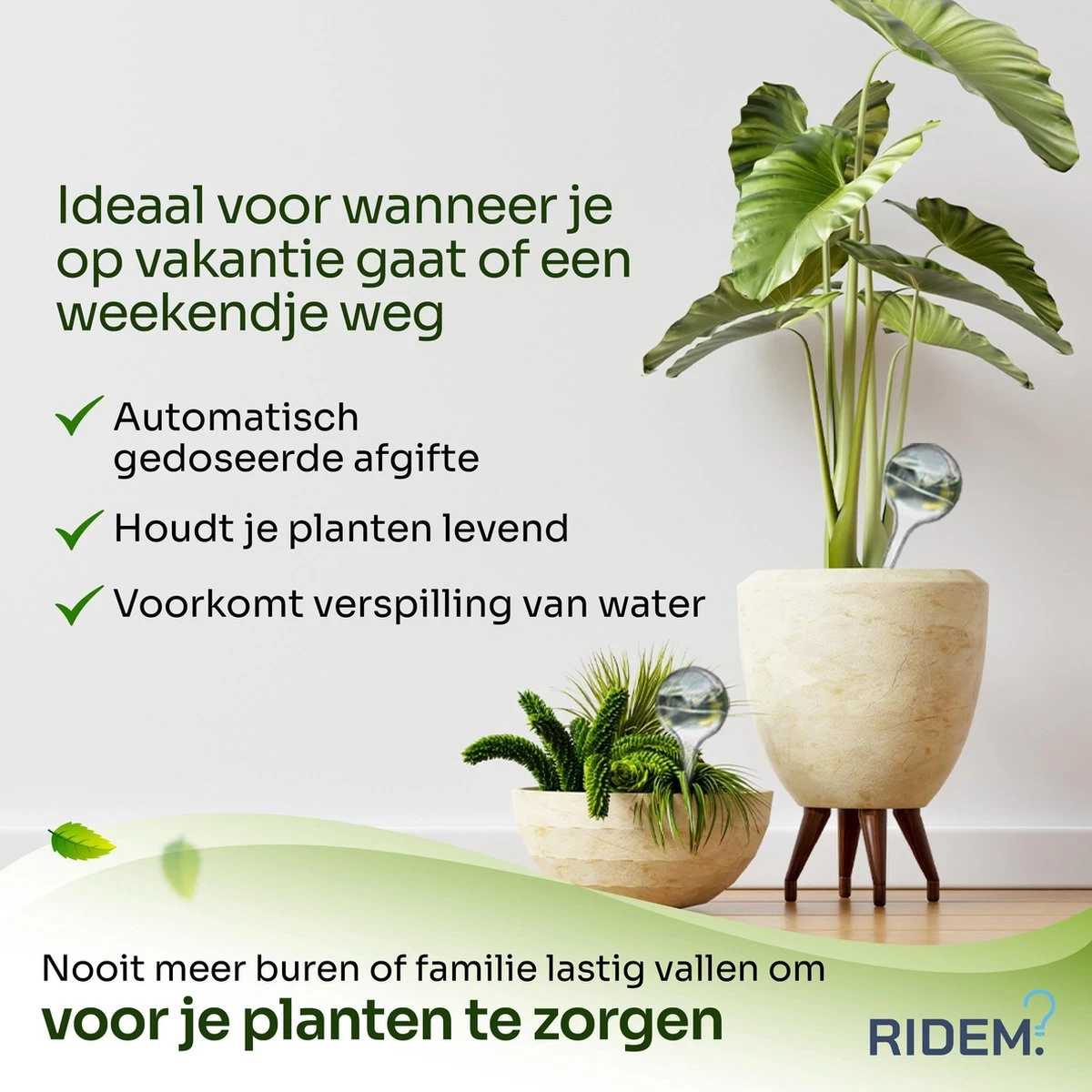 Waterdruppelaar Voor Planten - Irrigatiesysteem- Waterbol - Druppelsysteem - Watergeefsysteem Voor Kamerplanten - Plantenwatergever -6 Stuks - Transparant - Image 8