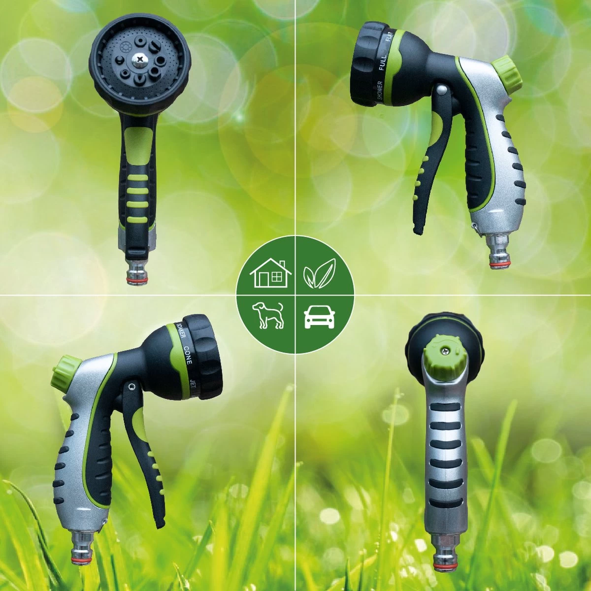 G-Flex Flexibele Tuinslang - Waterslang - 8 Verschillende Sproeistanden - Inclusief Opbergtas/splitter/Koppelstuk/Houder/Rubbers - 30 Meter - Image 7