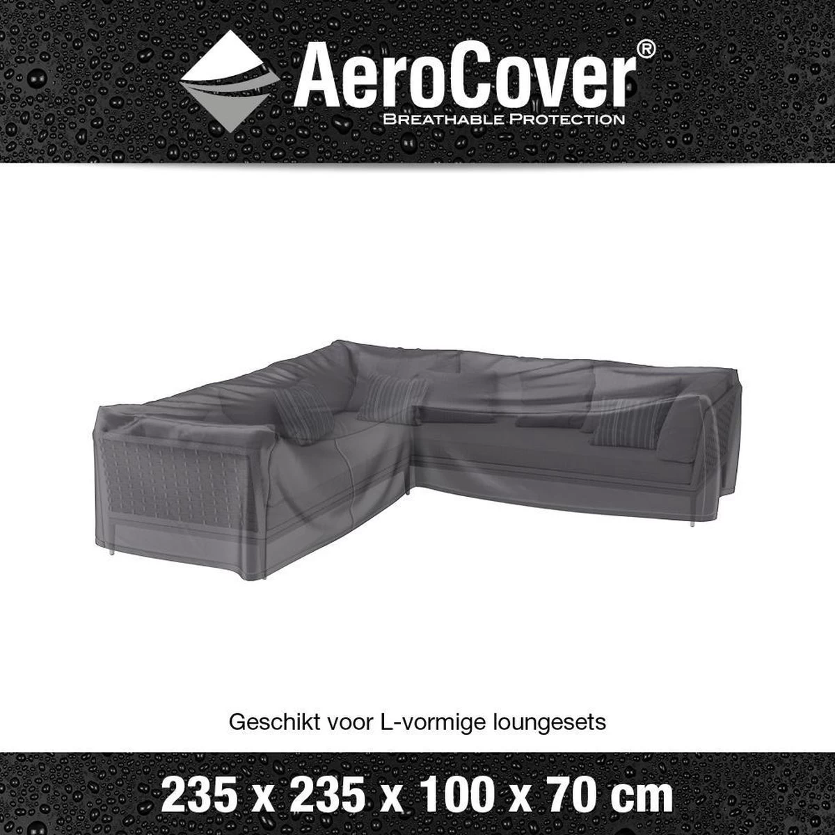 Aerocover Loungesethoes - L-vorm - L 255 X L 255 X B 100 X H 70 Cm - Image 4