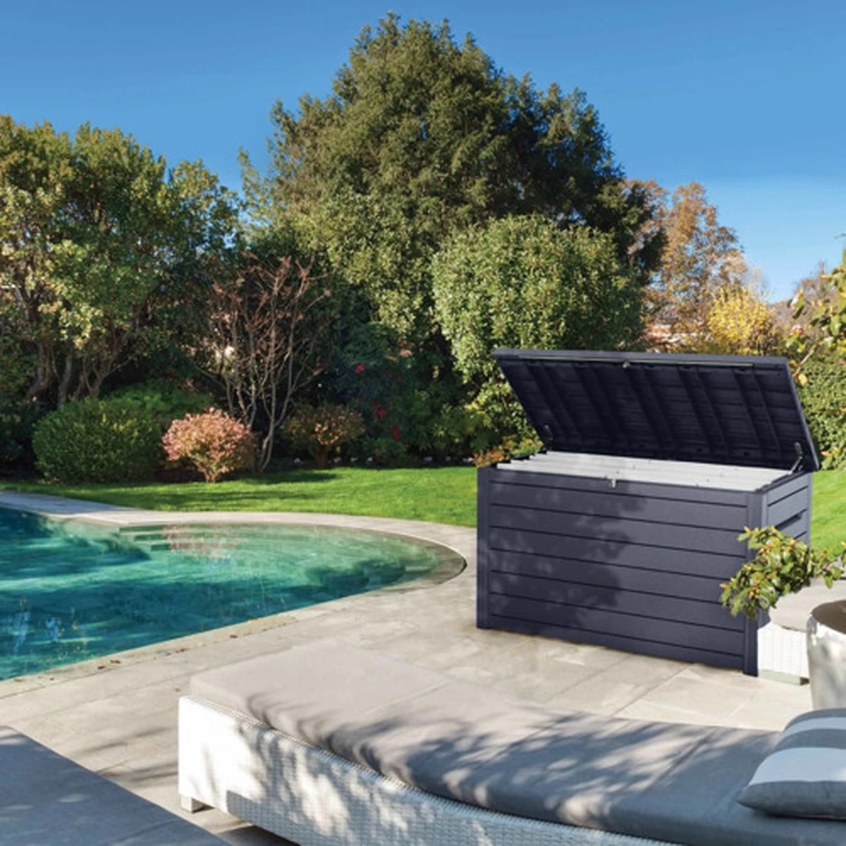 Keter Ontario Opbergbox - 870L - 147x83x86cm - Grafiet - Image 8