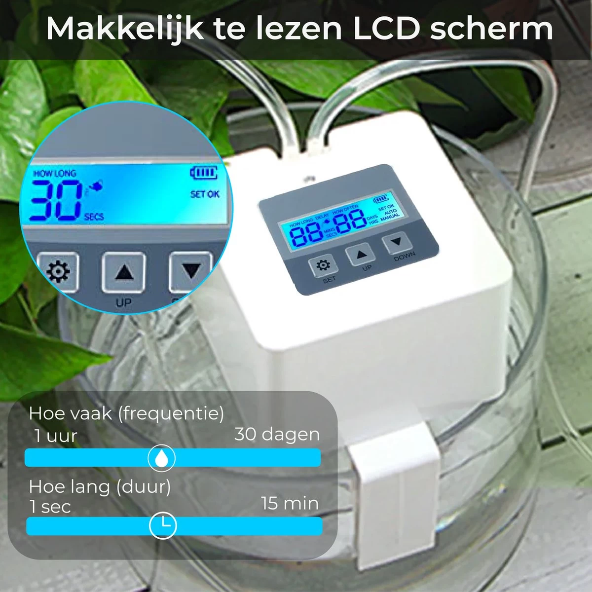 Automatisch Bewateringssysteem Voor Kamerplanten Met Pomp – Waterdruppelaar – Watergeefsysteem– Planten Watergever - Image 2