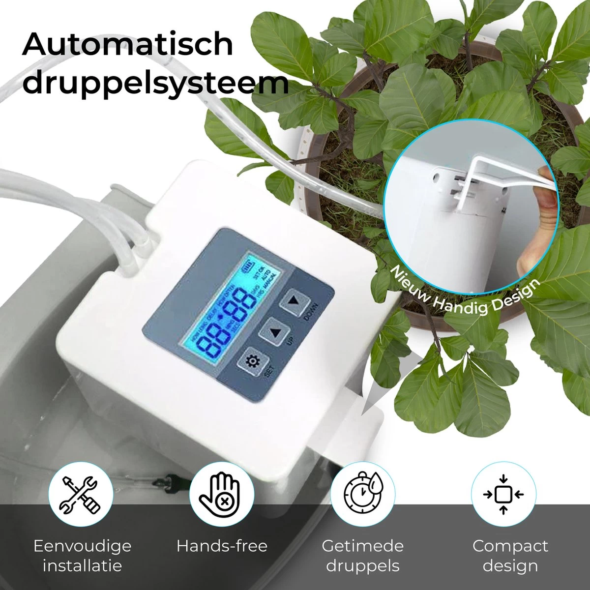 Automatisch Bewateringssysteem Voor Kamerplanten Met Pomp – Waterdruppelaar – Watergeefsysteem– Planten Watergever - Image 5