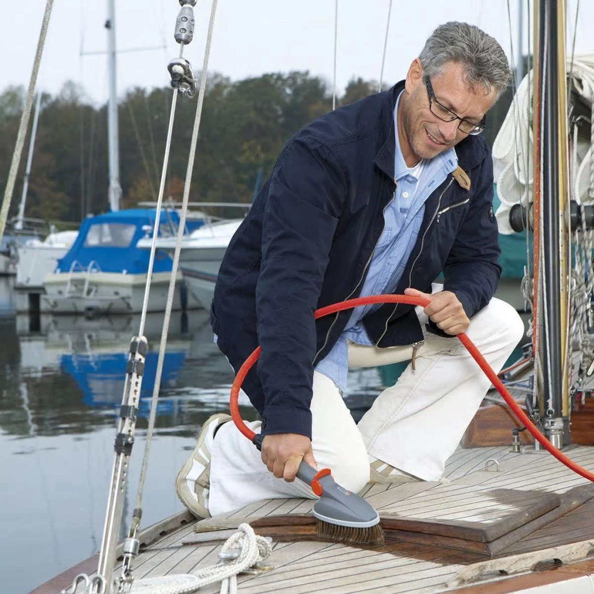 GARDENA Classic Draagcassette Roll-fix C15 Compleet - Inclusief 15 Meter Compact Slang - Image 5