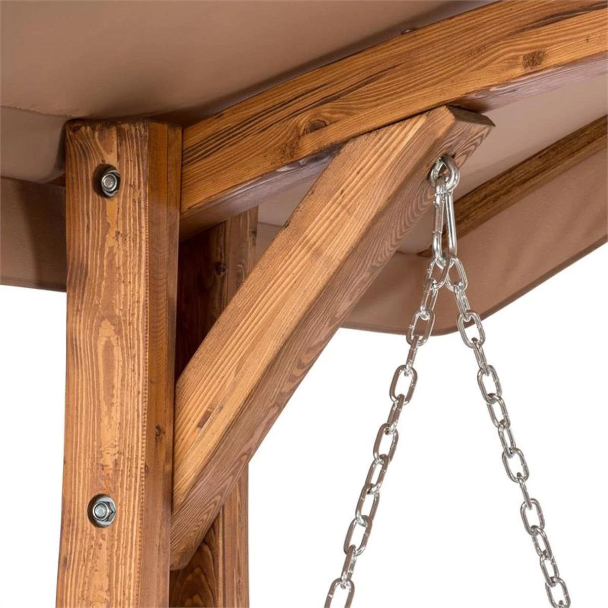 Bermuda Hollywoodschommel Tuinschommelbank 130 Cm 2-zits Zonneluifel - Image 4