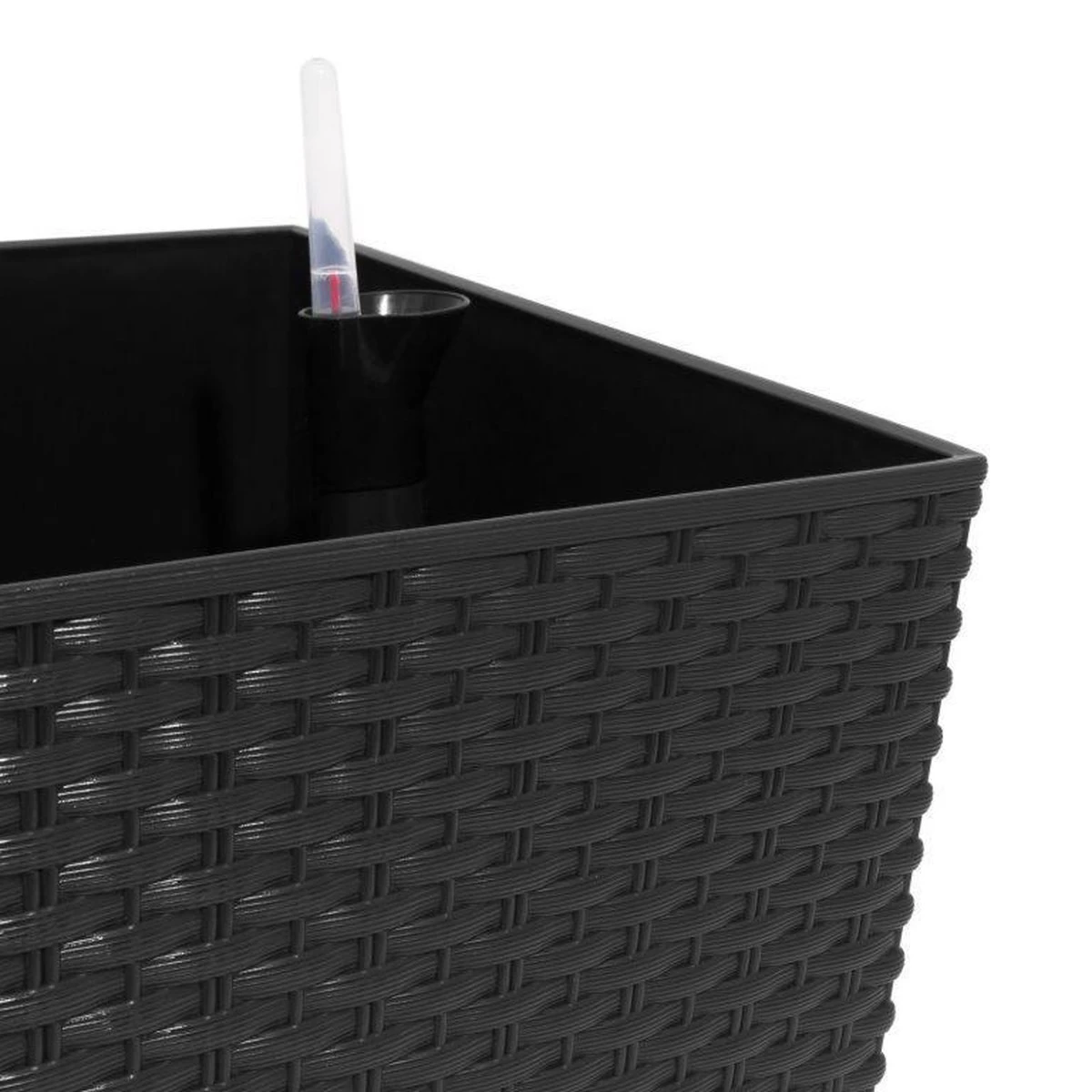 Prosperplast Kunststof Rato Plantenbak Op Poten Met Irrigatiesysteem Antraciet 80 X 33 X 62 Cm - 72 Liter - Balkonbakken/bloembakken - Image 5