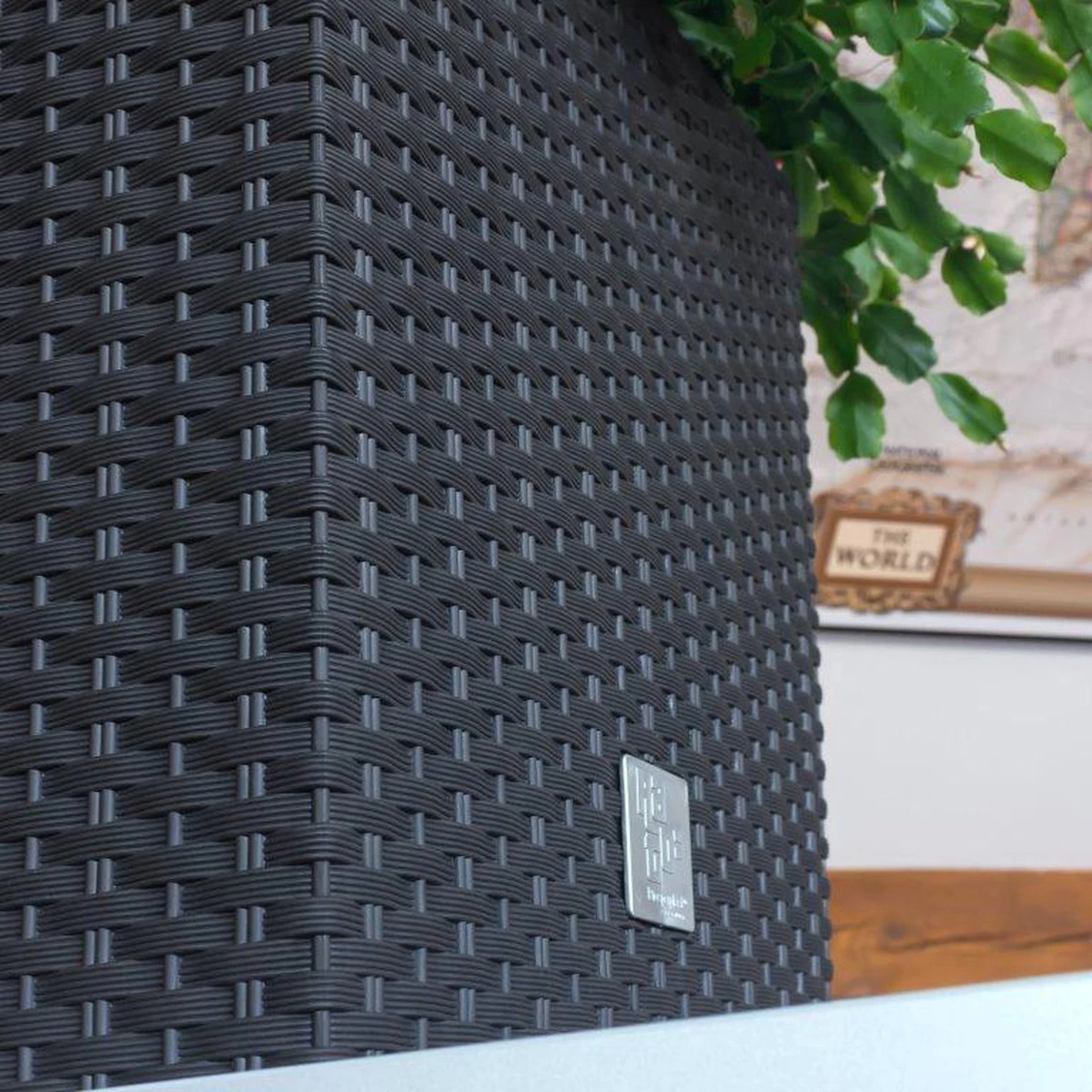 Prosperplast Kunststof Rato Rotan Bloempot/plantenpot Met Binnenpot Antraciet 40 Cm - Bloempotten Voor Binnen En Buiten - Image 7