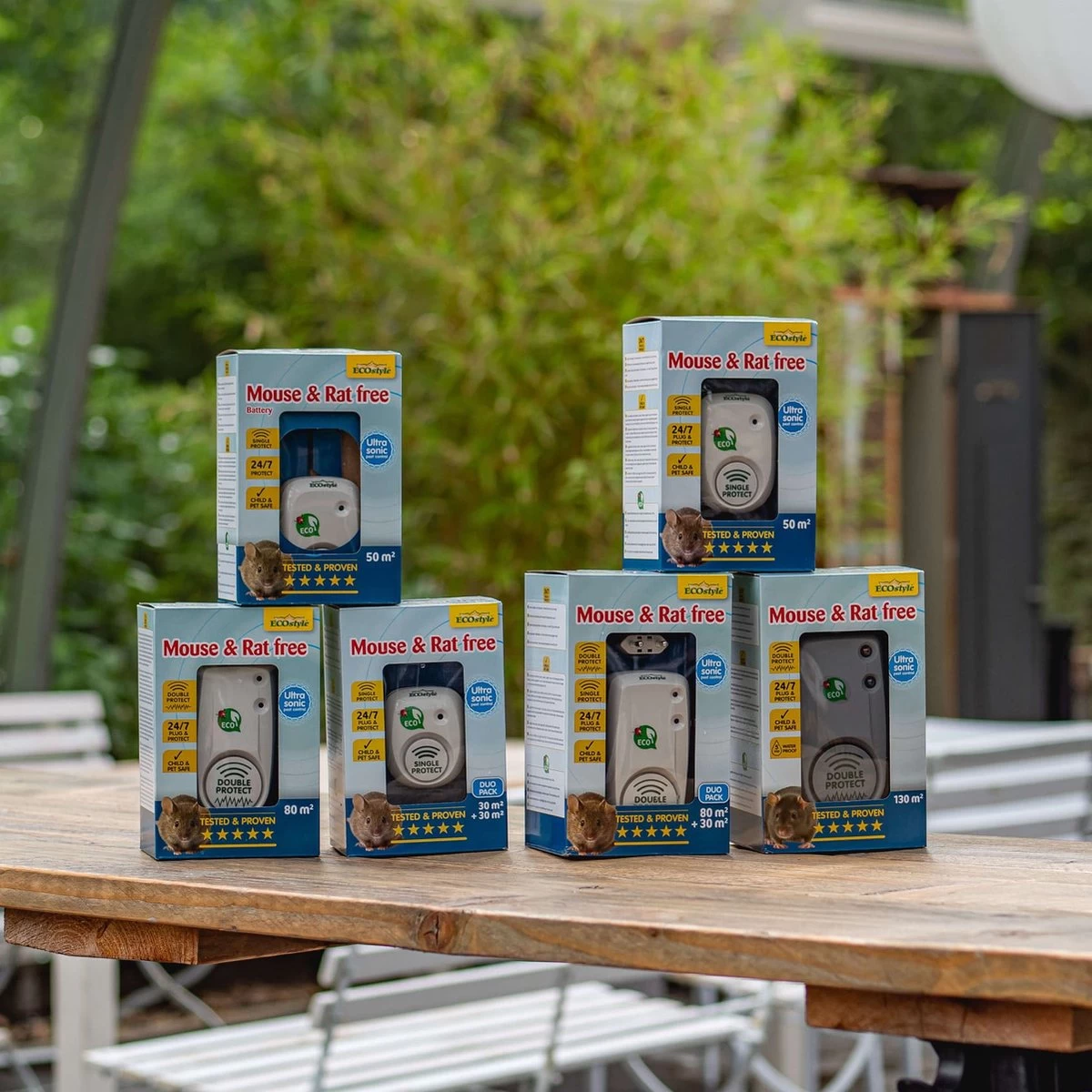 ECOstyle Mouse & Rat Free Tegen Muizen En Ratten - Ecologisch, Vriendelijk & Hyienisch - Veilig Voor Kinderen En Huisdieren - 30 + 30 M² - Voor 2 Kamers - Image 6