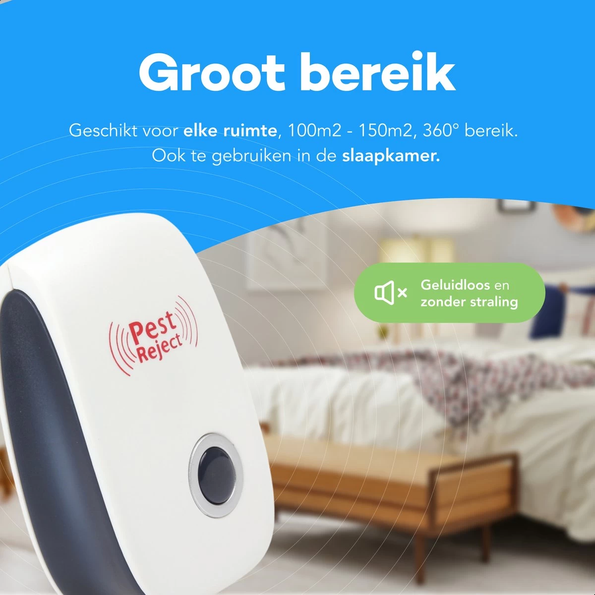 4 Pack Ultrasone Muizenverjager - Ongedierte Verjager - Muizenval - Diervriendelijk - Pest Reject - Repeller - Ratten Bestrijding - Muggenstekker - Vliegen - Insecten - Marter - Geluidloos - Wit - Image 3