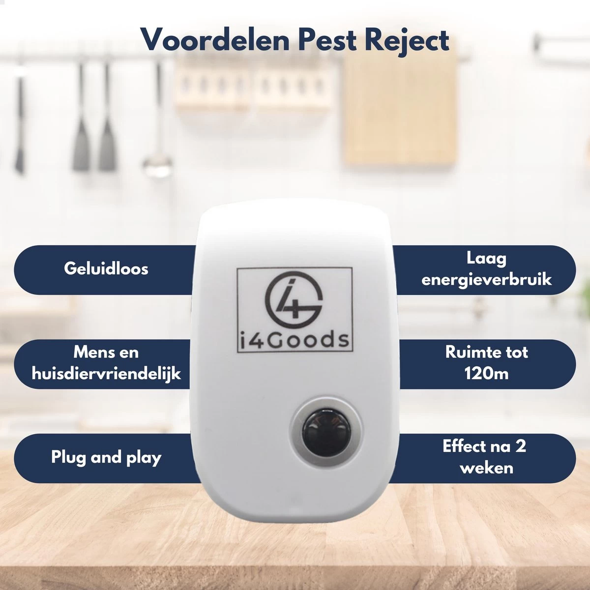 6-Pack I4Goods Ultrasone Ongedierte Verjager - Pest Reject - Muizenverjager - Vliegenverjager - Muggenstekker - Duurzaam & Veilig - Image 8