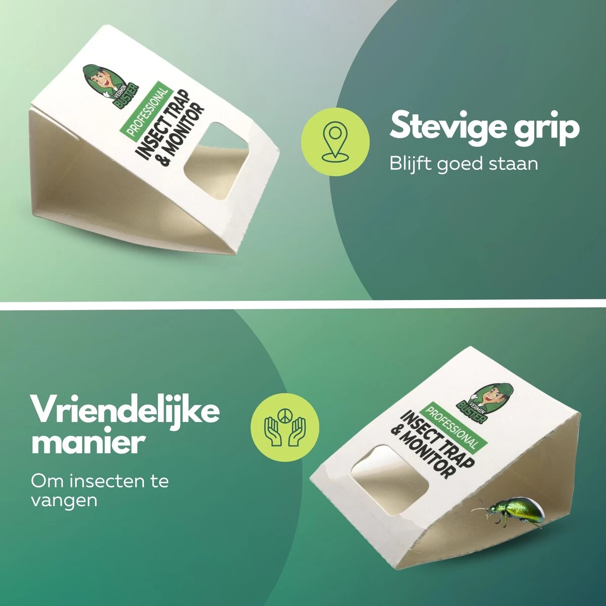 VerminBuster Zilvervisjesvallen 12 Stuks - Zilvervisjes - Insectenval - Kakkerlakval - Bedwantsen - Mieren - Image 2