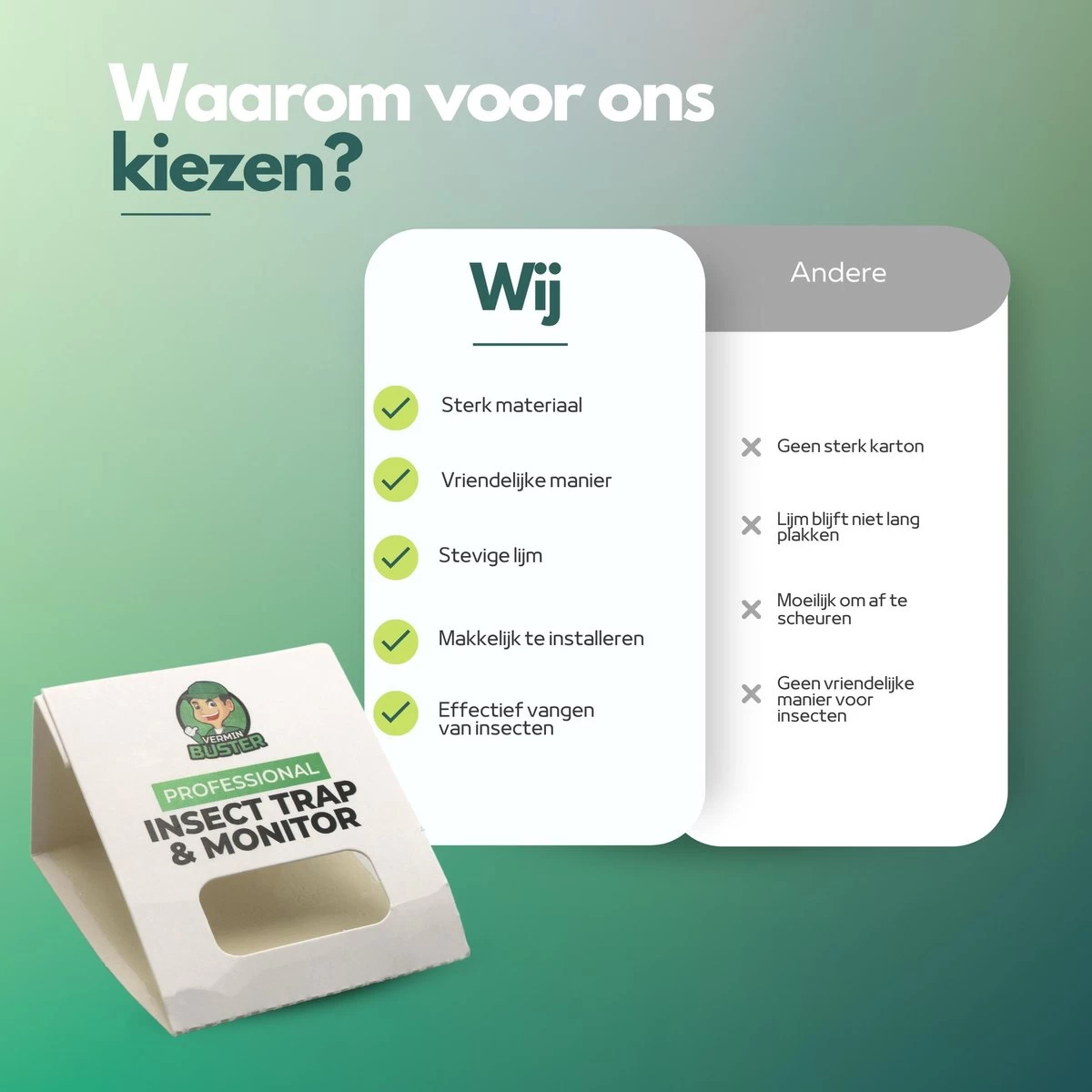 VerminBuster Zilvervisjesvallen 12 Stuks - Zilvervisjes - Insectenval - Kakkerlakval - Bedwantsen - Mieren - Image 8