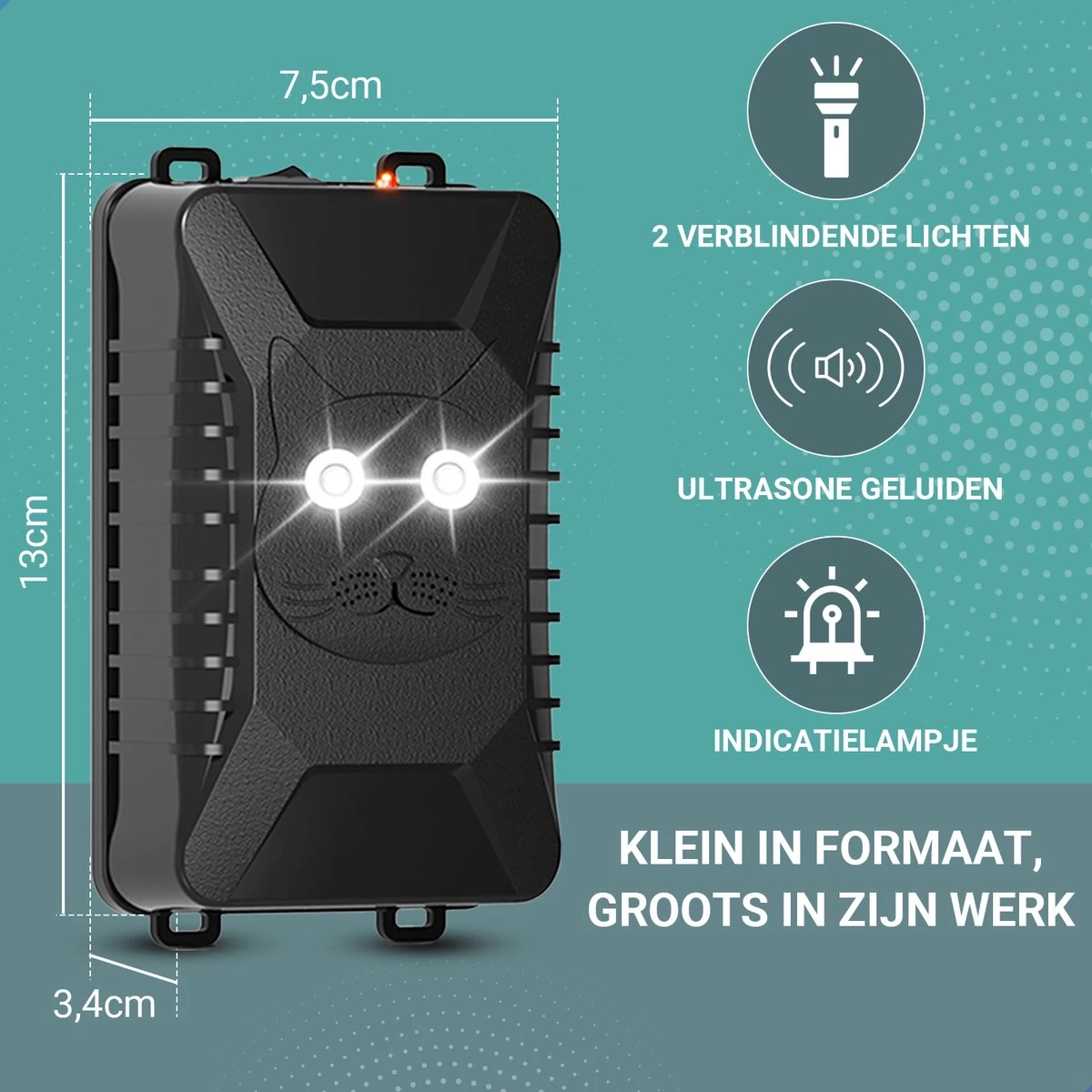 Westhome Marterverjager - Muizenverjager - Ongedierte Verjager - 2 Pack - 12V - Batterij En Accu - Image 2