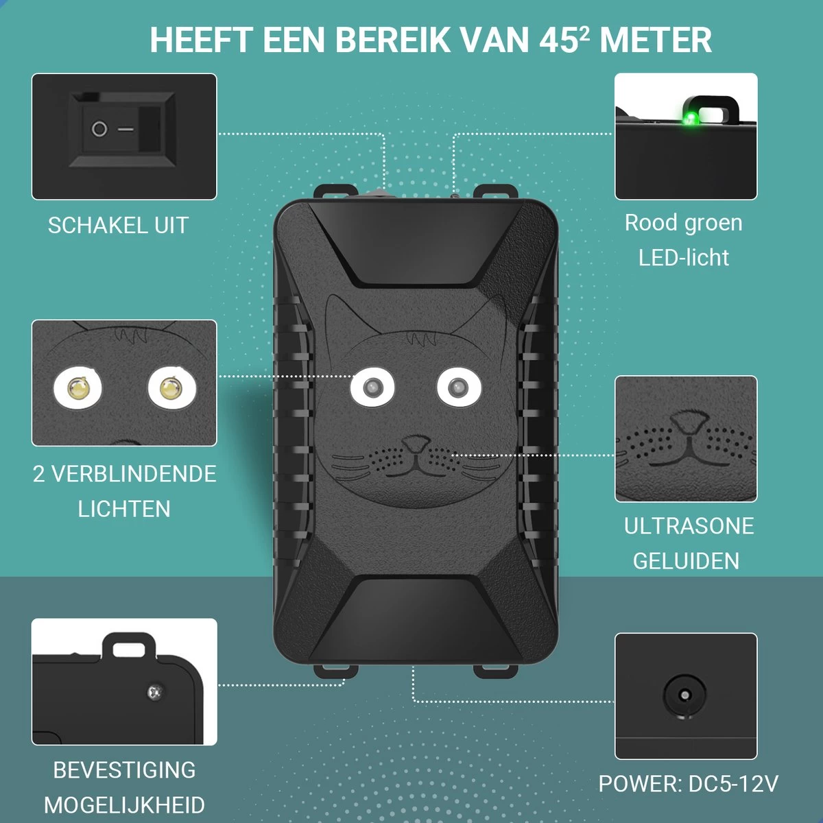 Westhome Marterverjager - Muizenverjager - Ongedierte Verjager - 2 Pack - 12V - Batterij En Accu - Image 3
