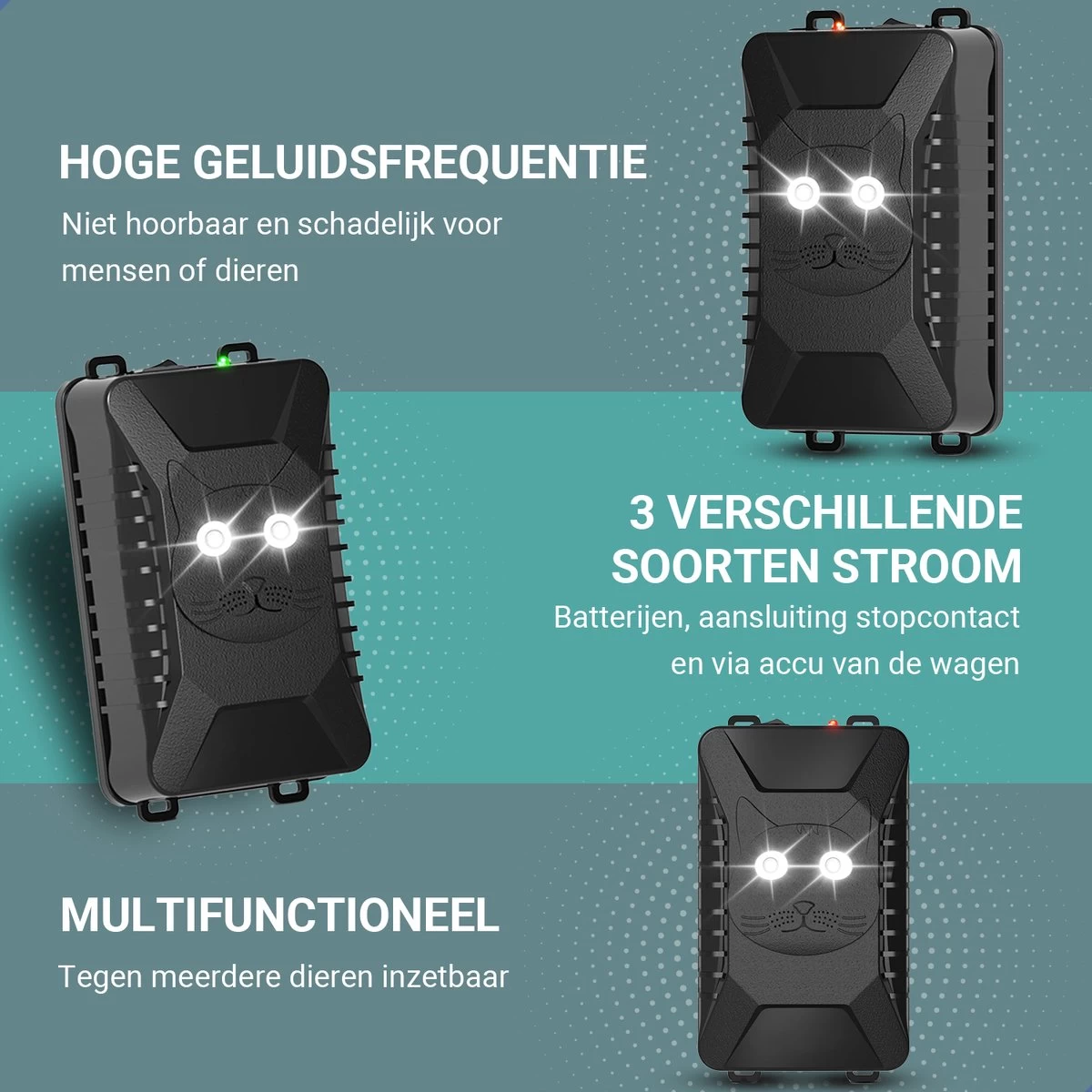 Westhome Marterverjager - Muizenverjager - Ongedierte Verjager - 2 Pack - 12V - Batterij En Accu - Image 5