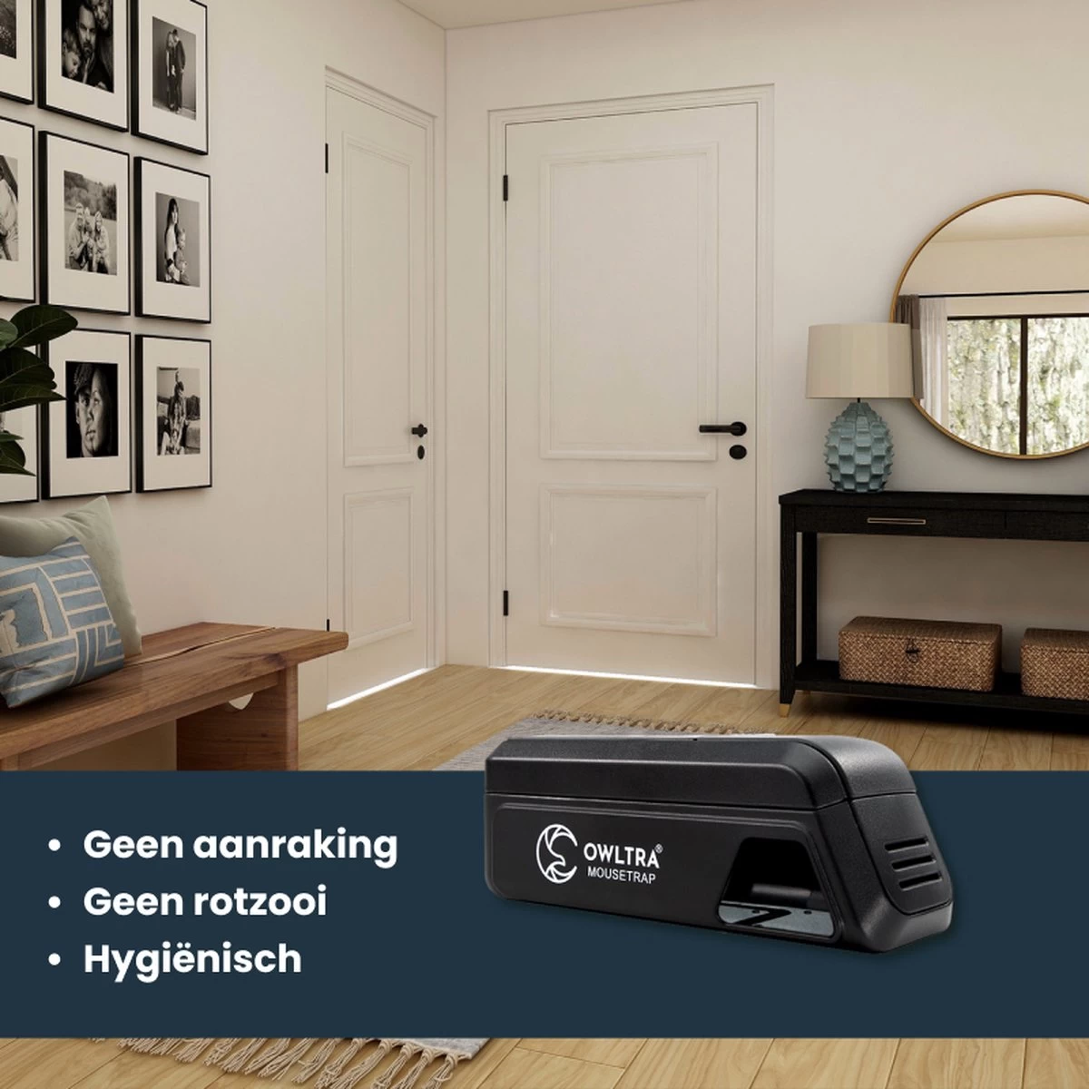 OWLTRA® Elektrische Muizenval - Ongediertebestrijding - Veilig & Hygiënisch - Effectief - Image 6
