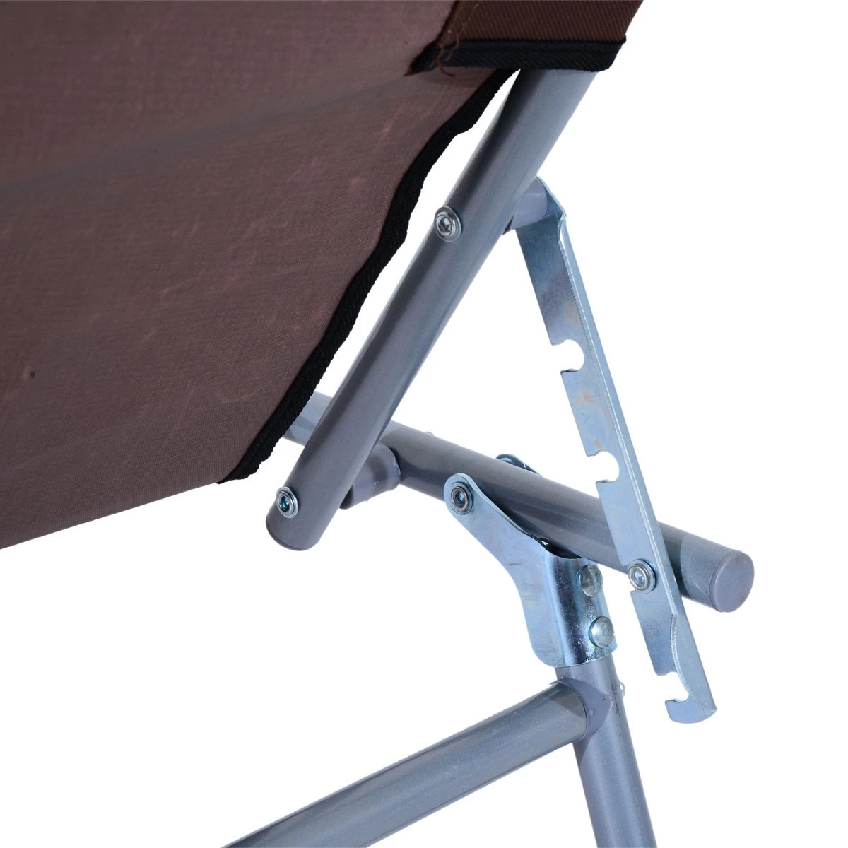 Outsunny Ligstoel Ligbank Voor Buiten Ligstoel Voor Op Het Strand Inklapbaar Met Zonnedak 3 Kleuren 84B-001 - Image 7