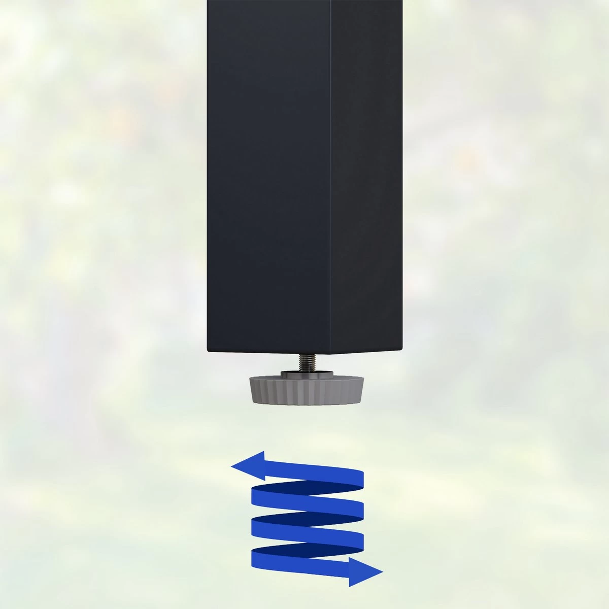 Casaria – Tuintafel – Aluminium – 90x90x75cm –Antraciet - Image 3